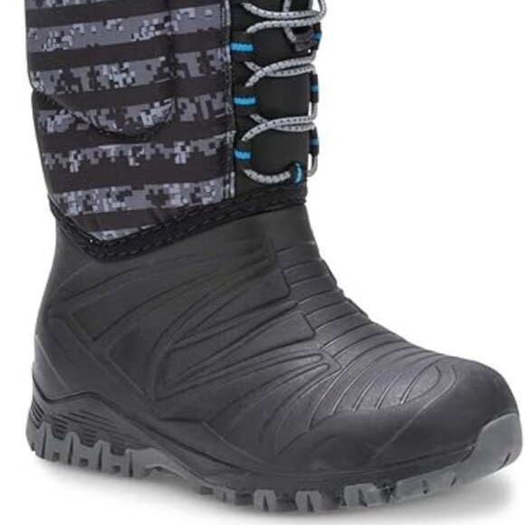 Merrell Kids’ Snow Winter Boots - Black/Grey size 1 NEW - Picture 2 of 3